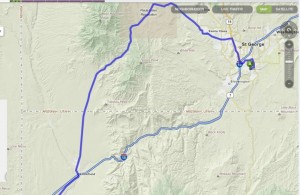 Highway 91 from St. George and Littlefield, Ariz. | Image from Mapquest.com