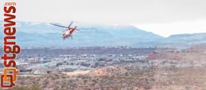 Life-Flight-over-Washington-City | Photo by Chris Caldwell, STGnews.com