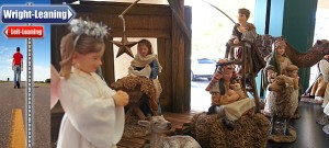 A Christmas creche