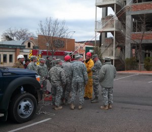 Members of the National Guard’s 85th Civil Support Team and the St. George Fire Department engaged in WMD response and rescue training in St. George from Feb. 20 to 24, St. George, Utah, Feb. 21, 2013   Mori Kessler, St. George News 