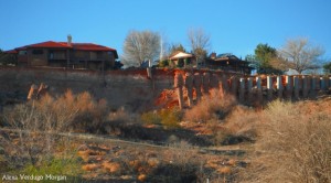 Houses in Santa Clara Heights threatened by sliding land, Santa Clara, Utah, March 12, 2013 | Photo by Alexa Verdugo Morgan, St. George News