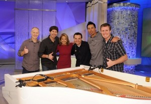 The Piano Guys with Katie Couric | Photo courtesy of The Piano Guys