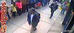 mages of potential suspects involved in the Boston Marathon bombing on April, 15 2013 | Image courtesy of the Federal Bureau of Investigation