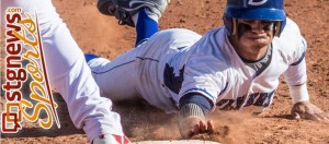 Dixie's Tyler Strehlow, Cedar at Dixie, St. George, Utah, April 26, 2013 | Photo by Chris Caldwell, St. George News