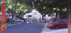 A motorhome veered off of southbound I-15 and crashed into the back of the Snow Haven Townhomes, killing two and injuring 8 others, St. George, Utah, May 24, 2013 | Photo by Mori Kessler, St. George News