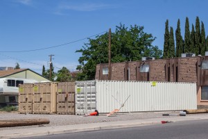 Cargo container rented by Dixie State University, St. George, Utah, May 11, 2013 | Photo by Chris Caldwell, St. George News