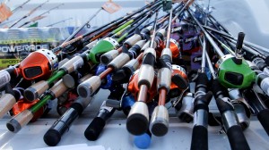 Rods and reels. Donated by Organizer Steve Miller to Fish-N-Fun, Sand Hollow Reservoir, Hurricane, Utah, June 8, 2013 | Photo by Chris Caldwell, St. George News