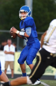 Blake Barney and his teammates won state for Dixie football, earning the school 10 all-sport points. | File photo by Robert Hoppie