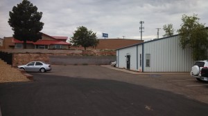 View of hitherto unoccupied Erin Kimball Memorial Foundation (left) and Dixie Gun Worx (right), 400 W. Telegraph St., Washington City, Utah, July 17, 2013 | Photo by Kevin Gilbert Mauer, St. George News