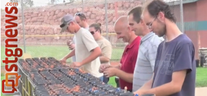 Firework artists from Vortex Fireworks Artists with Todd Alford and crew preparing fireworks for Pioneer Day in Washington City, Utah, July 23, 2013 | Photo by Michael Flynn, St. George News