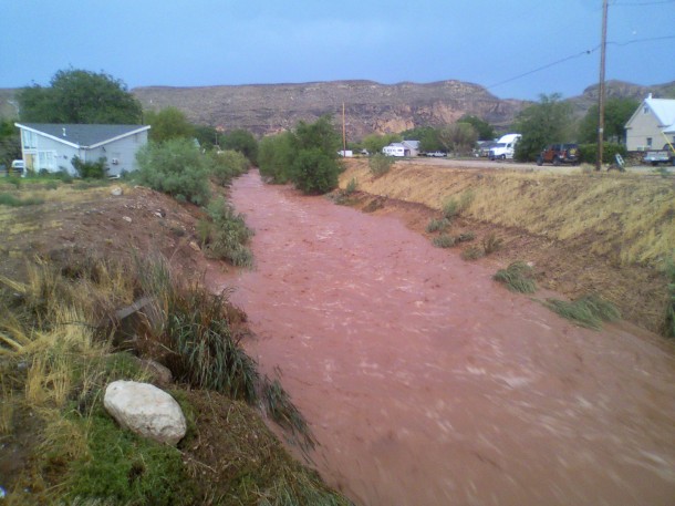 Wash near 700 West 400 South, Hurricane, Utah, July 26, 2013 | Photo by Casey Lofthouse for St. George News