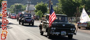 Classic Army trucks participate in the Hurricane Pioneer Day 2013 parade, Hurricane, Utah, July 24, 2013 | Photo by Reuben Wadsworth, St. George News