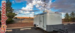 City of St. George air quality monitoring machine, St. George, Utah, Aug. 15, 2013 | Photo by Dave Amodt, St. George News