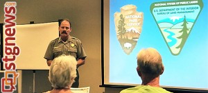 Open house forum regarding Virgin River Management Plan - Environmental Assessment, Springdale, Utah, Aug. 21, 2013 | Photo by Dan Mabbutt, St. George News