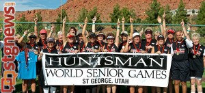 Victory! Gold medal-winning women's softball team California Express, Huntsman World Senior Games, Oct. 13, 2012 | Photo by Dave Amodt, St. George News