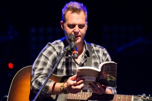 Matthew West sharing "stories" at Into the LIght Concert, Cox Stadium, Dixie State University, St. George, Utah, Sept. 28, 2013 | Photo by Dave Amodt, St. George News