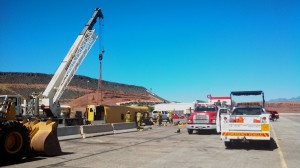 Regional Response Team heavy-extraction training at the old St. George airport, St. George, Utah, Sept. 20, 2013 | Photo by Mori Kessler, St. George News