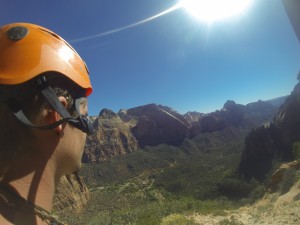 Dan Kikkert overlooking the Zion Lodge and an empty Zion National Park, Springdale, Utah, Oct. 2, 2013. Courtesy of Dan Kikkert.