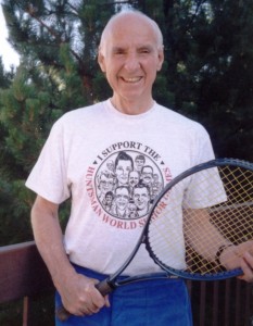 John Morgan Jr.continues to play tennis at 90, he was honored with the “Personal Best” award from the National Senior Games Association at the advent of the Huntsman World Senior Games 2013, St. George, Utah, date unspecified | Photo courtesy of National Senior Games Association, St. George News