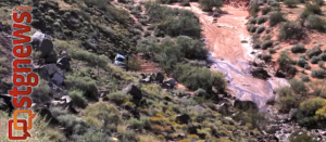 Fatal vehicle rollover off Telegraph Street, Washington, Utah, Oct. 17, 2013 | Photo by Mori Kessler, St. George News 