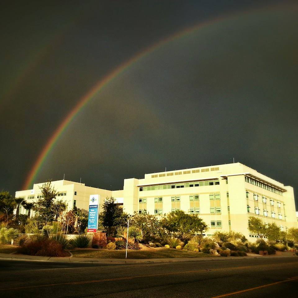 Rainbow over Dixie Regional Medical Center, St. George, Utah, Oct. 24, 2013 | Photo courtesy of Michael P. Klunker, St. George News