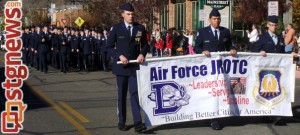Dixie High School Air Force JROTC, City of St. George/American Legion Post 90 Veterans Day Parade and Concert, St. George, Utah, Nov. 11, 2013 | Photo by Alexa Verdugo Morgan, St. George News