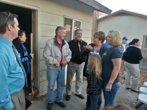 Washington City Mayor Ken Neilson - now one of Candice Nay's neighbors - attended the Habitat for Humanity ceremony for the Nay Family, Washington City, Utah, Nov. 26, 2013 | Photo by Drew Allred, St. George News