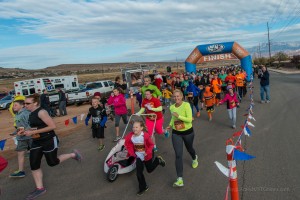 St. George Turkey Trot 5K fun run for Dixie Care & Share, Seegmiller Historical Farm, St. George, Utah, Nov. 16, 2013 | Photo by Dave Amodt, St. George News