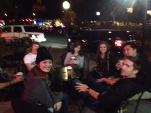 Zaylee, Tyler, Ashton, Karlie, Andrew, and Kyle gather at Starbucks on Bluff Street in St. George and talked about Black Friday shoppers. Nov. 28, 2013 | Photo by Michael Flynn