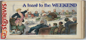 "A Thanksgiving Toast" by Udo J. Keppler, 1898 | Image from Library of Congress Prints and Photographs Division, modified with text by St. George News