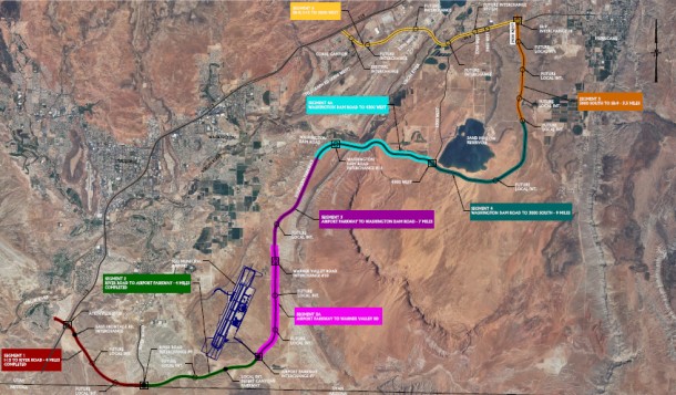 Southern Parkway route, Washington County, Utah | Image and PDF courtesy the Utah Department of Transportation, St. George News