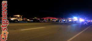 Automobile accident on River Road and Riverside Drive, St. George, Utah, Nov. 5, 2013 | Photo by Drew Allred, St. George News