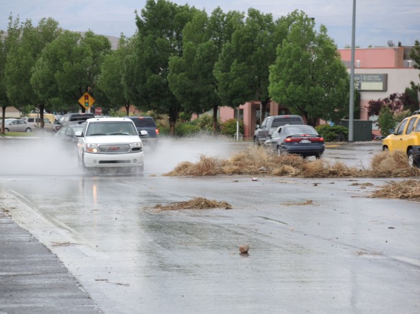 Flooding on River Road, St. George, Utah, May 6, 2013 | Photo by Dave Amodt, St. George News