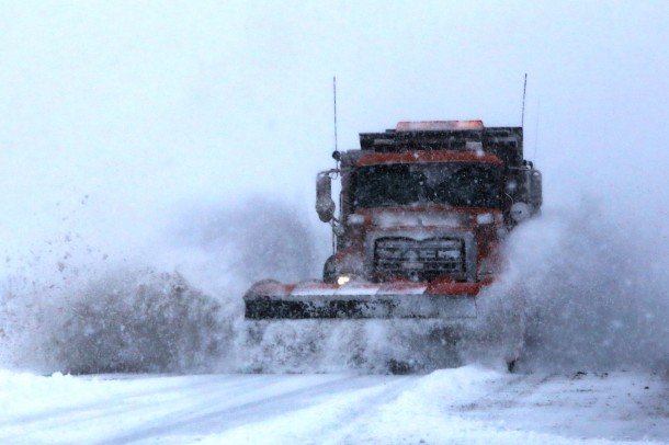 Snowplow on SR-18, Washington County, Utah, Dec. 7, 2013 | Photo by John Teas, St. George News