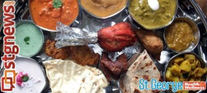 Indian cuisine platter