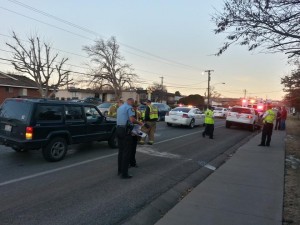 Two-car accident near 700 South and Cambridge Drive, St. George, Utah, Jan. 14, 2014 | Photo by Drew Allred, St. George News