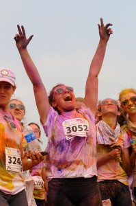 Girl at Color Me Rad race | Photo courtesy of Color Me Rad