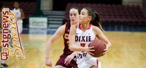 DSU's Kaylah Miller, Azusa Pacific at Dixie State, St. George Utah, Jan. 11, 2014 | Photo courtesy DSU Athletics