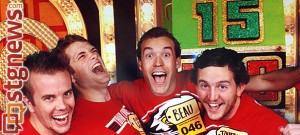 From left to right Evan Whipple, Cody Sanders, Beau Condie, Jonathan Frehner at the Price is Right, Los Angeles, Calif., Jun. 25, 2013 | Photo courtesy of Beau Condie, St. George News