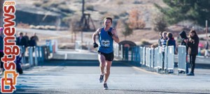 Bryant Jensen, winner of the St. George Half Marathon, St. George, Utah, Jan. 18, 2014 | Photo by Dave Amodt, St. George Utah