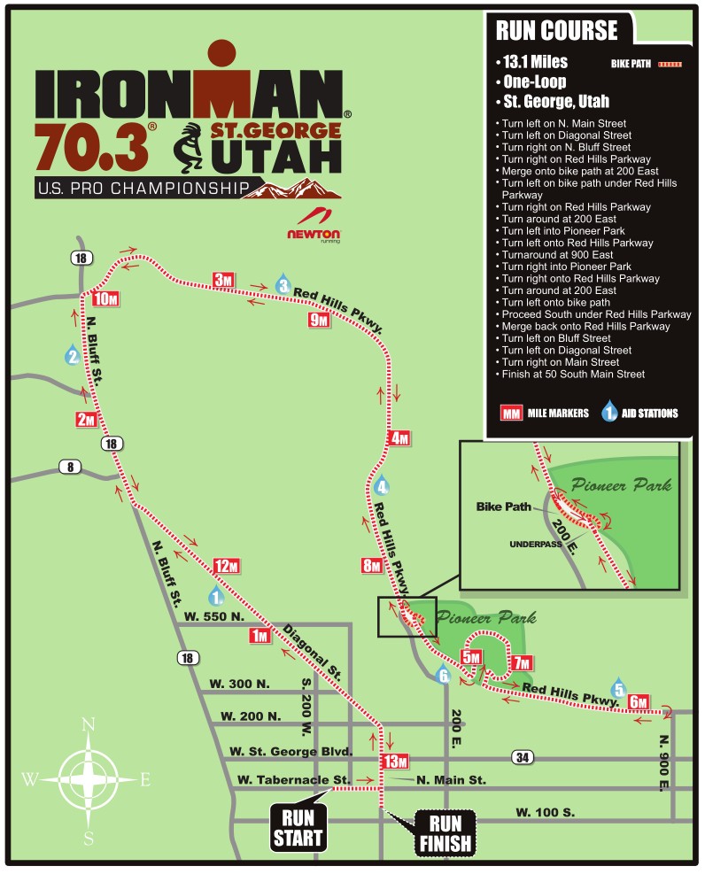 Ironman 70.3 St. road closures, detours, course maps Cedar