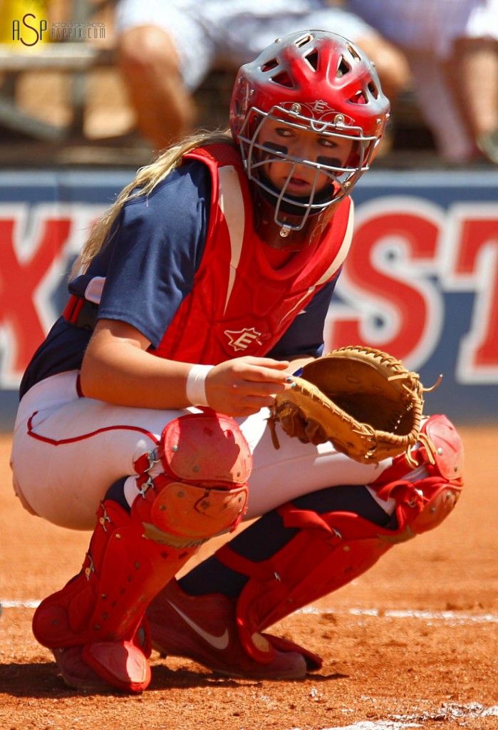 Marla Reiter, NCAA D-II West Region action, Dixie State vs. UC San Diego, St. George, Utah, May 10, 2014 | Photo by Robert Hoppie, St. George News