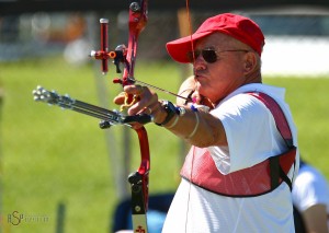 Ed Eliason takes aim during the Utah Summer Games, Cedar City, Utah, June 28, 2014 | Photo by Robert Hoppie, asppix.com, St. George News