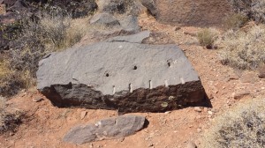 Signs of quarrying at the Temple Quarry Trail. St George Ut. June 24, 2014 | Photo by T.S Romney St George News