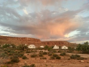 A group of tents and tipis at Moab's "glamping" resort, Moab Under Canvas, Moab, Utah, Sept. 16, 2014 | Photo by Drew Allred, St. George News