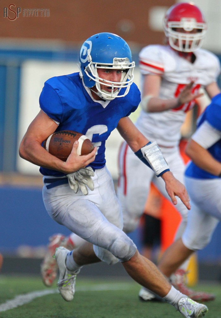 Jaden Harrison, Dixie vs. Uintah,  St. George, Utah, Oct. 31, 2014 | Photo by Robert Hoppie, ASPpix.com, St. George News