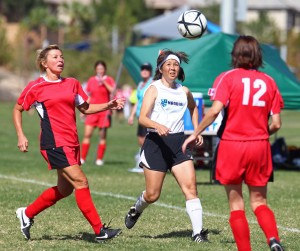 Hawaii 50 vs. Canadian Shooters, Huntsman Senior Games, Womens Soccer , Utah, Oct. 11, 2014 | Photo by Robert Hoppie, ASPpix.com, St. George News