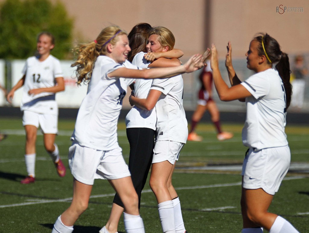 Desert Hills vs. Morgan, Girls 3A State Soccer Playoffs, St. George, Utah, Oct. 15, 2014 | Photo by Robert Hoppie, ASPpix.com, St. George News