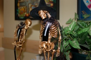 Kooky and creative trophies are awarded to children in the costume contest at the "Spooktacular" fundraiser held at Red Cliffs Health and Rehab, St. George, Utah, Oct. 29, 2014 | Photo by Hollie Reina, St. George News