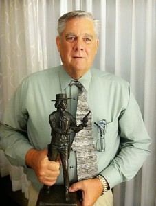 Kane County Sheriff Lamont Smith poses with his "Sheriff of the Year" award, date and location not specified | Photo courtesy of Kane County Sheriff's Office, for St. George News